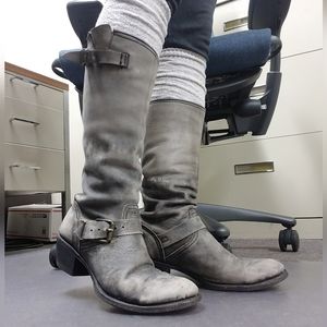 Leather boots distressed Stetson